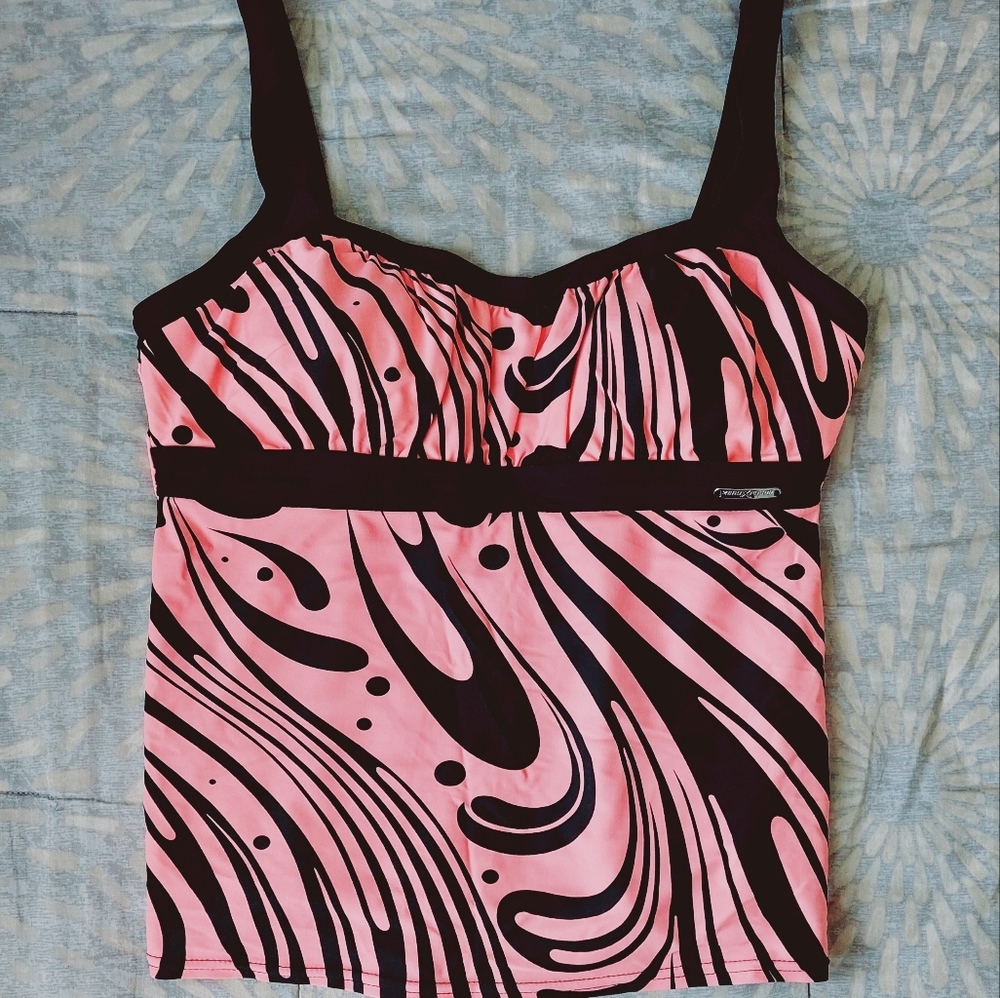 Zero X Posur tankini swim top size 12.
